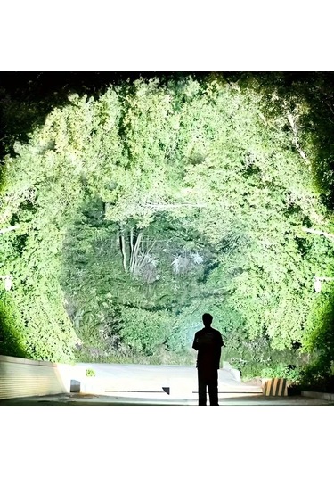 Xuweiwei Ultra Parlak 30w Led Bas Lambasi 1 Far 3 18650 Pil Hafif Type C Sarj Uzun Pil Omru Avcilik Balikcilik Altın