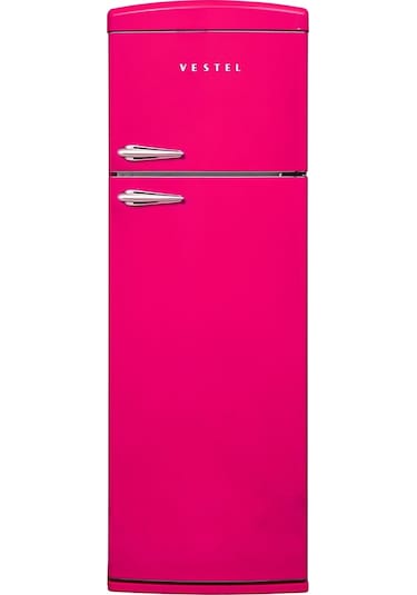 Vestel Retro SC32111 311 LT Pembe Statik Buzdolabı