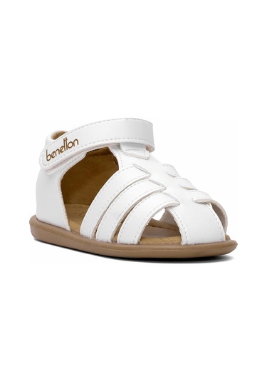 Benetton Bn-1251 Bebe Erkek Çocuk Sandalet Beyaz Beyaz