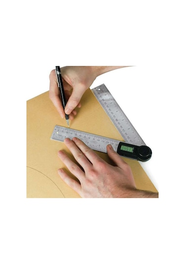 Bts 03103 Dijital Açı Ölçer Cetvel 200 MM