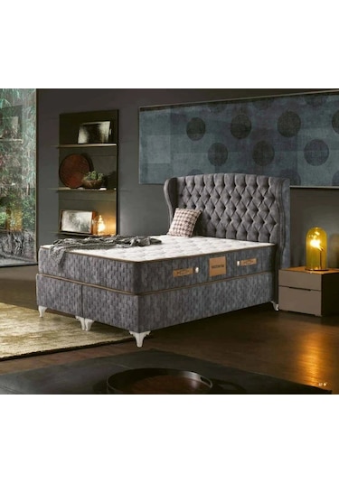 Delta Ultra Ortopedik Antialerjik 30cm 150 200 Yatak-baza-başlık Seti 150 x 200