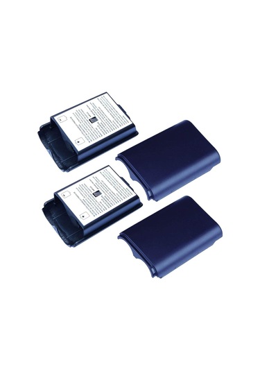 Xbox 360 Oyuncu Kolu Pil Kapağı Yuvası Siyah- 2adet