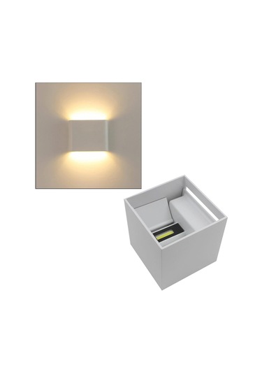 Homyl Kare Led Duvar Lambası Aplik Koridor Beyaz-sıcak-ışık Beyaz Sıcak Işık