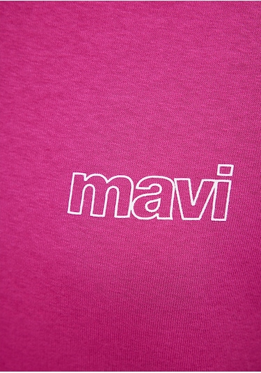 Mavi - Mavi Logo Baskılı Pembe Sweatshirt 1611656-70943 Pembe