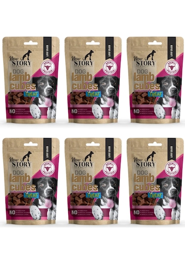 Dog Lamb Cubes 6x80gr. Kuzu Etli, Köpek Ödül Maması
