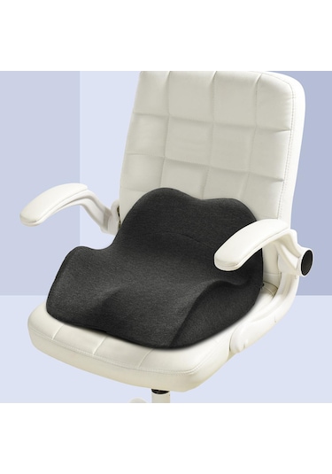 Suntek Hafızalı Köpük Yastık Yumuşak Ergonomik Koltuk Koyu Gri Diğer