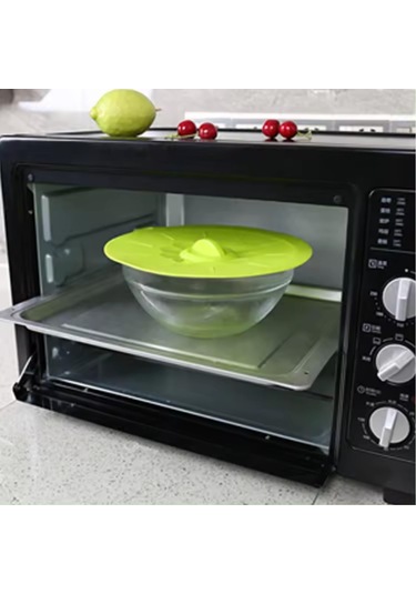 Tencereler Ve Tavalar İçin Silikon Kapaklar, 5 Paket Evrensel Silikon Gıda Kapakları, Yeniden Kullanılabilir, Isıya Dayanıklı Ahşap