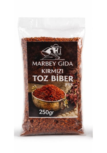 Kırmızı İpek Acı Toz Biber Marbey Tekli