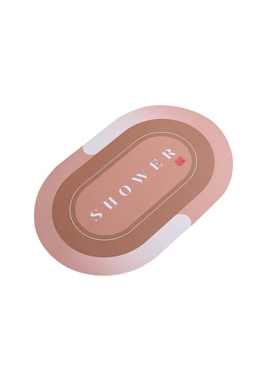 Dianziye 40x60 Cm Sarı Oval Banyo Paspası: Diatomit Köpük, Su Emici, Kaymazsız, Yumuşak, Makine Yıkama Uygun Sarı