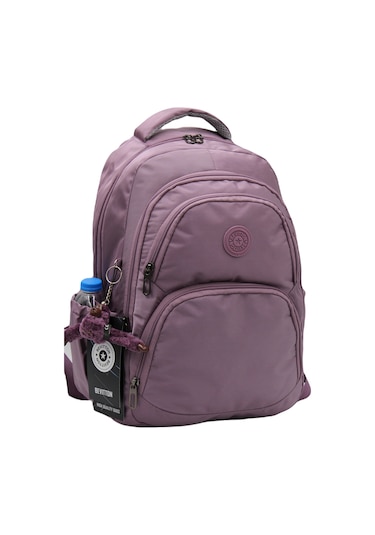 Özel Su İtici Kumaş Mürdüm Unisex Okul Çantası 34600