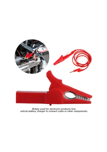 Maiyame Kırmızı Islak Bağlantı Klaspı 4mm - 32a 1000v - Bakır Malzeme - İzole Kılıf - Test Ve Akü Şarj Uygulamaları