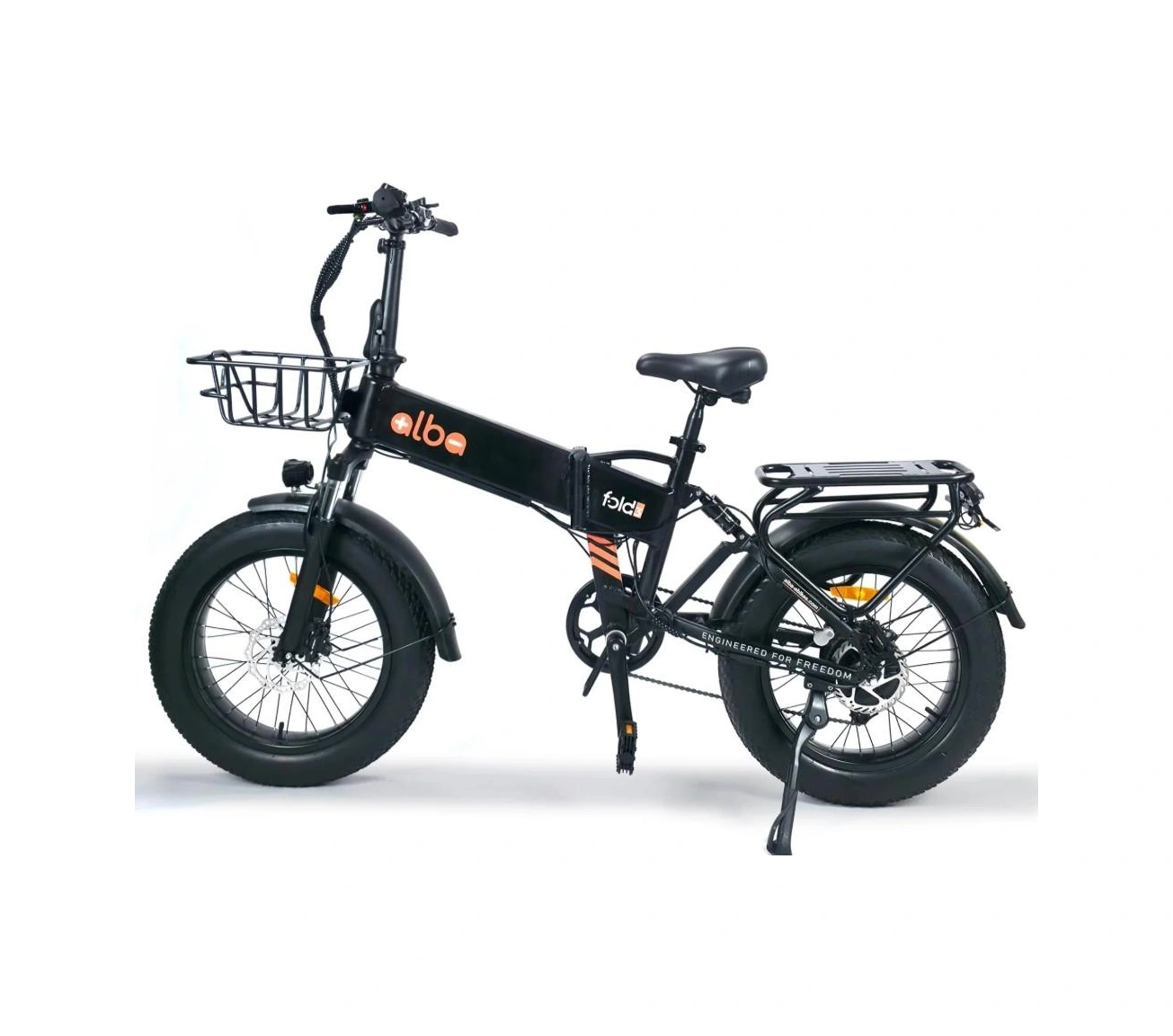 Alba Fold 3 Standart 500 Watt Katlanır Elektrikli Bisiklet Siyah Nfc Özellikli 48v 10,4 Ah Batarya Siyah