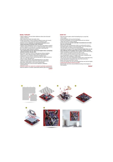 Yetişkin Boncuk Aktivite Seti Kurt -wolf Actıvıty Art Beads Ppa01-02