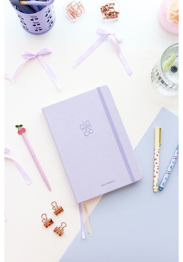A5 Bullet Journal Noktalı Defter 140 Gr. 80 Yaprak Lavender Mist Lila