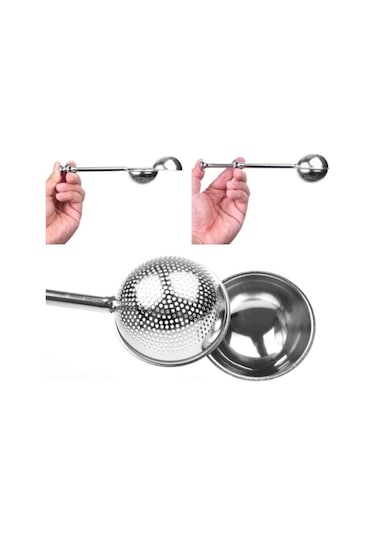 Paslanmaz Çelik Pratik Çay Süzgeci Renkli