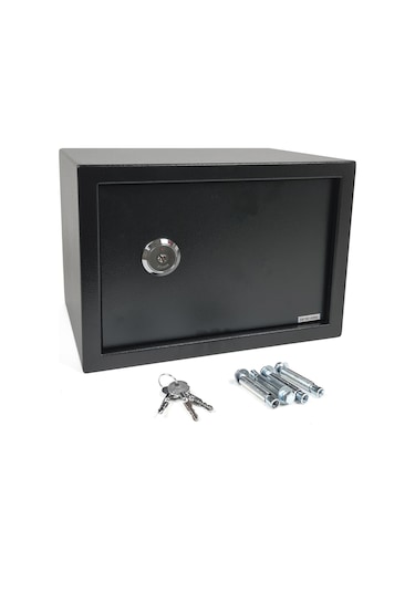 Para Kasası Anahtarlı Çelik Kasa 25X35X25Cm 2 Boy Cf009 25X35X25 - Cf009
