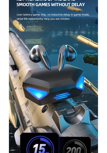 Blueinter G20 TWS Bluetooth 5.2 RGB Kulak İçi Oyuncu Kulaklığı