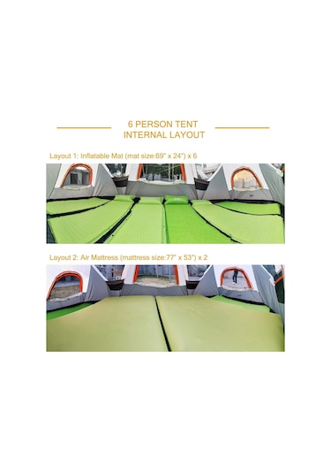 Quickup Domehike 6 Kişilik Otomatik Çadır