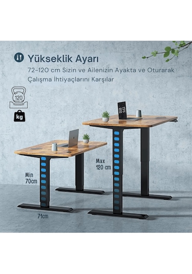 Vesamax Elektrikli Yüksekliği Ayarlanabilir Masa Ayağı Çift Motor