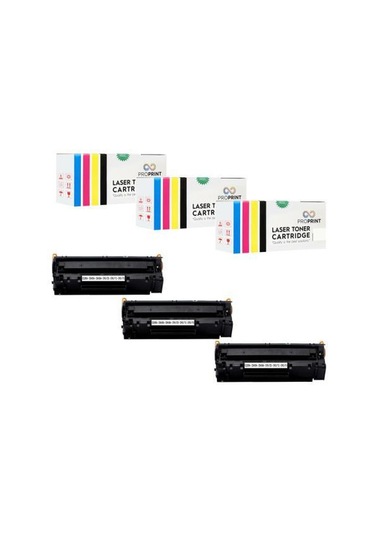 Proprint 3 Adet Crg-725 Canon I-Sensys Lbp-6030B Uyumlu Toner