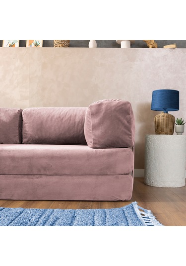 Argimo Godila Çok Amaçlı Sofa Çift Kişilik Yatak Koltuk Pembe