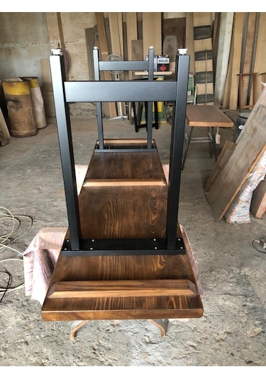 Bintaşmobilya Kütük Bar Masası 180X50X105.Cm