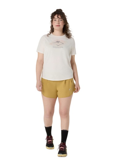 Asics Fujıtraıl Logo Ss Top Kadın Bej Kısa Kollu Tshirt 2012d314-100 Bej