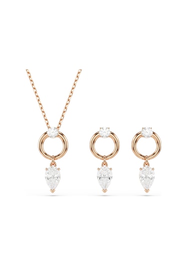 5733808 Swarovski Set Mesmera:set Drop Whıte/ros Metalik