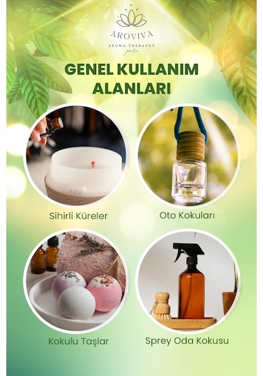 Gün Işığı Oda Kokusu 6'lı Set- Doğal Esansiyel Uçucu Yağ, Difüzör Esansı, Buhurdanlık Yağı Exotic