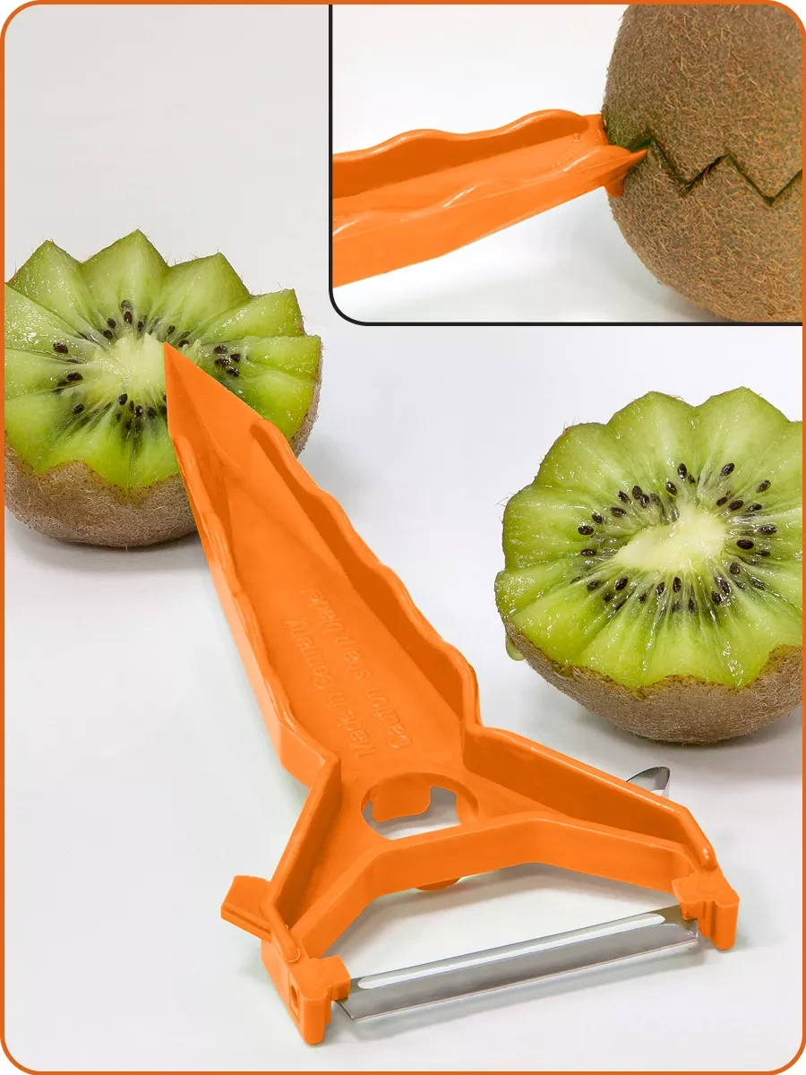 Borner Sebze Soyacağı-dekoratörü 5'i 1 Arada 3762246 Turuncu