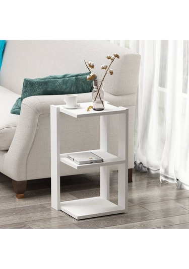 Petra Yan Sehpa Beyaz