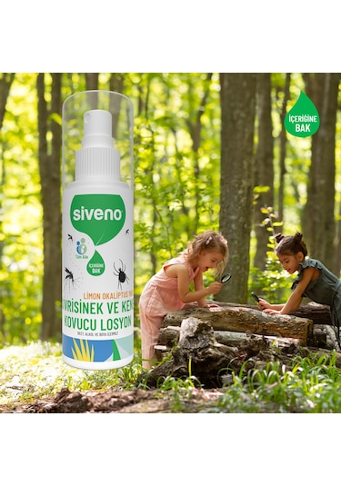 Siveno Sivrisinek ve Kene Kovucu Sprey Losyon Bitkisel Tüm Vücut İçin Aile Boy 100 ml