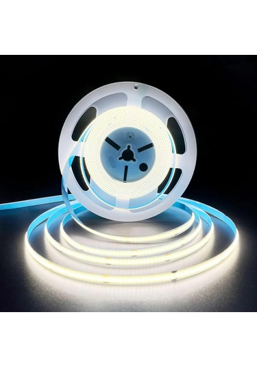 Forlife 320 Ledli 12 Volt İç Mekan Cob Şerit Led 5 Metre + Beyaz