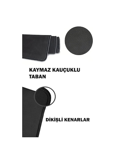Gaming Oyuncu Xl Mouse Pad Kaydırmaz Dikişli 80 30 Cm Mousepad 6