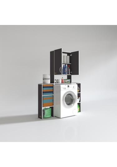 Kenzlife Çamaşır Makinesi Dolabı Veronikamaks Gri 180 096 20 Banyo Kapaklı Arkalıksız Raflı Çok Renkli Kenzlife Çamaşır Makinesi Dolabı Veronikamaks Gri 180 096 20 Banyo Kapaklı Arkalıksız Raflı Çok Renkli