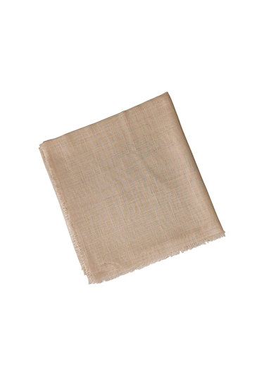 Enba Flamlı Yazma %100 Pamuk Nefes Alan Doğal Kumaş BEj