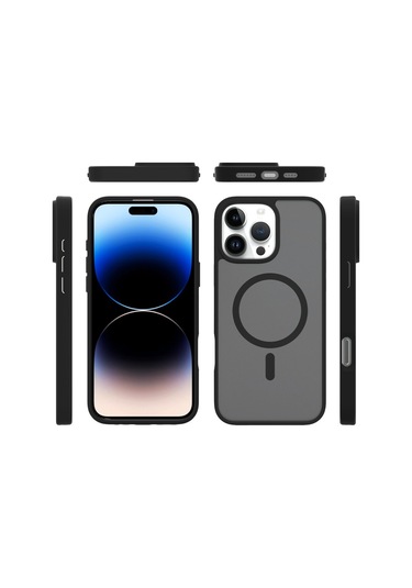 Joko İphone Uyumlu 16 Pro Kılıf Jota Seri Magsafe Kapak Gri