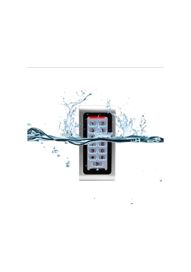 Metal Uzun Rfıd Şifreli Kapı Kilidi Su Geçirmez + 10 Kart