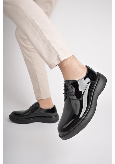 Muggo Smith Garantili Günlük Klasik Hakiki Deri Casual Rahat Ortopedik Kalın Taban Erkek Ayakkabı Siyah - Buz Muggo Smith Garantili Günlük Klasik Hakiki Deri Casual Rahat Ortopedik Kalın Taban Erkek Ayakkabı Siyah - Buz