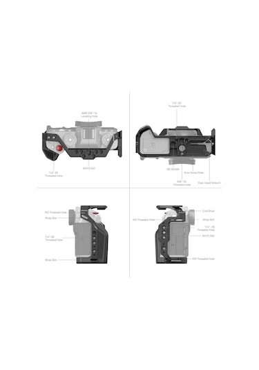 Smallrig 4135 Fujıfılm X-t5 İçin Çok İşlevli Kafes