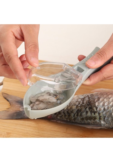 Pazly-elle Balık Pulu, Balık Pulu, Kapaklı, Ev, Mutfak Aletleri, Balık Pulu Kazıma, Plastik Kazıma, Balık Pulu Kazıma Yeşil