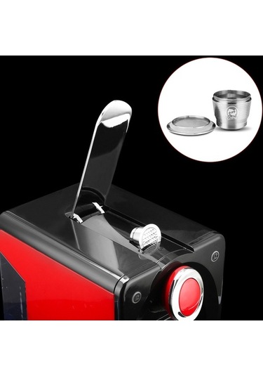 Flybuy Yeniden Paslanmaz Nespresso Makineleri Kullanılabilir Kapsül Kahve İçin Filtre Dolum Çelik Bardağı Jm