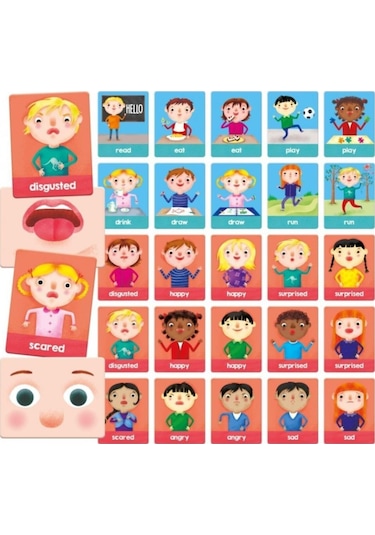 Flashcards Emotions And Actions Montessori En24650