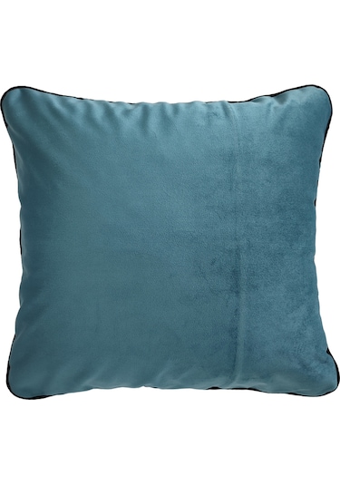 Biyeli Kırlent Yastık Kılıfı Akvaryum Mavisi 45 x 45