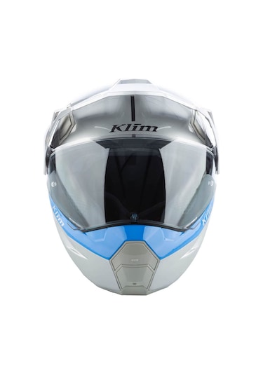 Klim X1 Alpha Carbon Concept Korumalı Adv Motosiklet Kaskı Beyaz Mavi Mavi