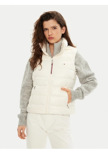 Tommy Hilfiger Tommy Hılfıger Kadın Yelek Ww0ww43773-z00 Beyaz