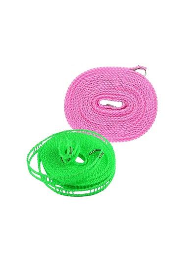 Ganzhoushop 2 Adet Rüzgar Geçirmez Çamaşır İpi Naylon Çamaşır İpi Taşınabilir Seyahat Çamaşır İpi Çok Renkli