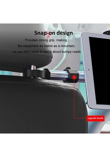 Wondernest 3'ü 1 Arada Araç Telefon Tutacağı, Bilgisayar Tutacağı, Kancalı Evrensel Alüminyum Boru Std