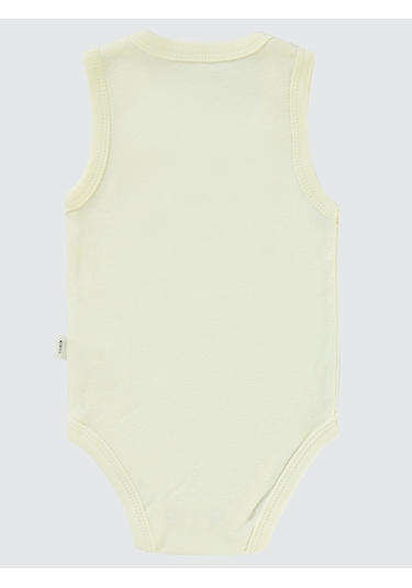 Civil Baby Kız Bebek Çıtçıtlı Badi 1-36 Ay Fildişi Fil Dişi