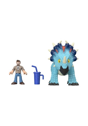 Imaginext Jurassic World Araçlar Pachyrhinosaurus & Lovary Gmr17